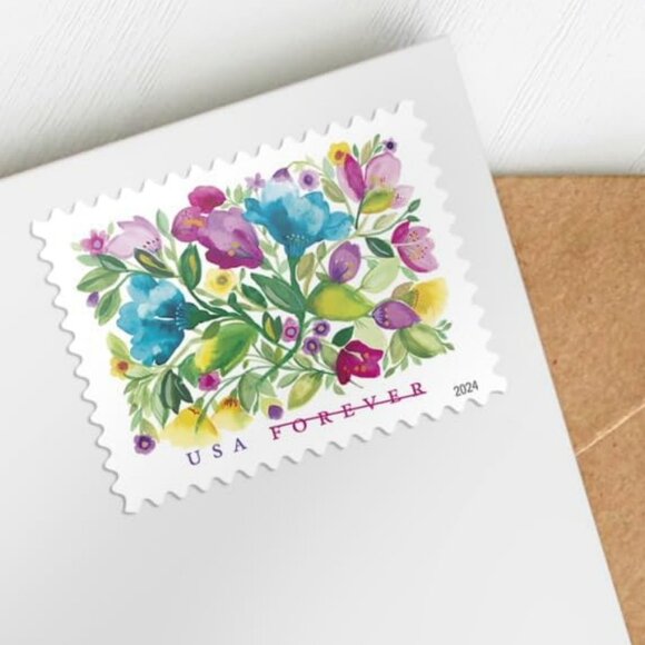 Celebration Blooms 2024 (Sheet of 1000) First-Class Mail Forever Postage Stamps - Picture 5 of 6